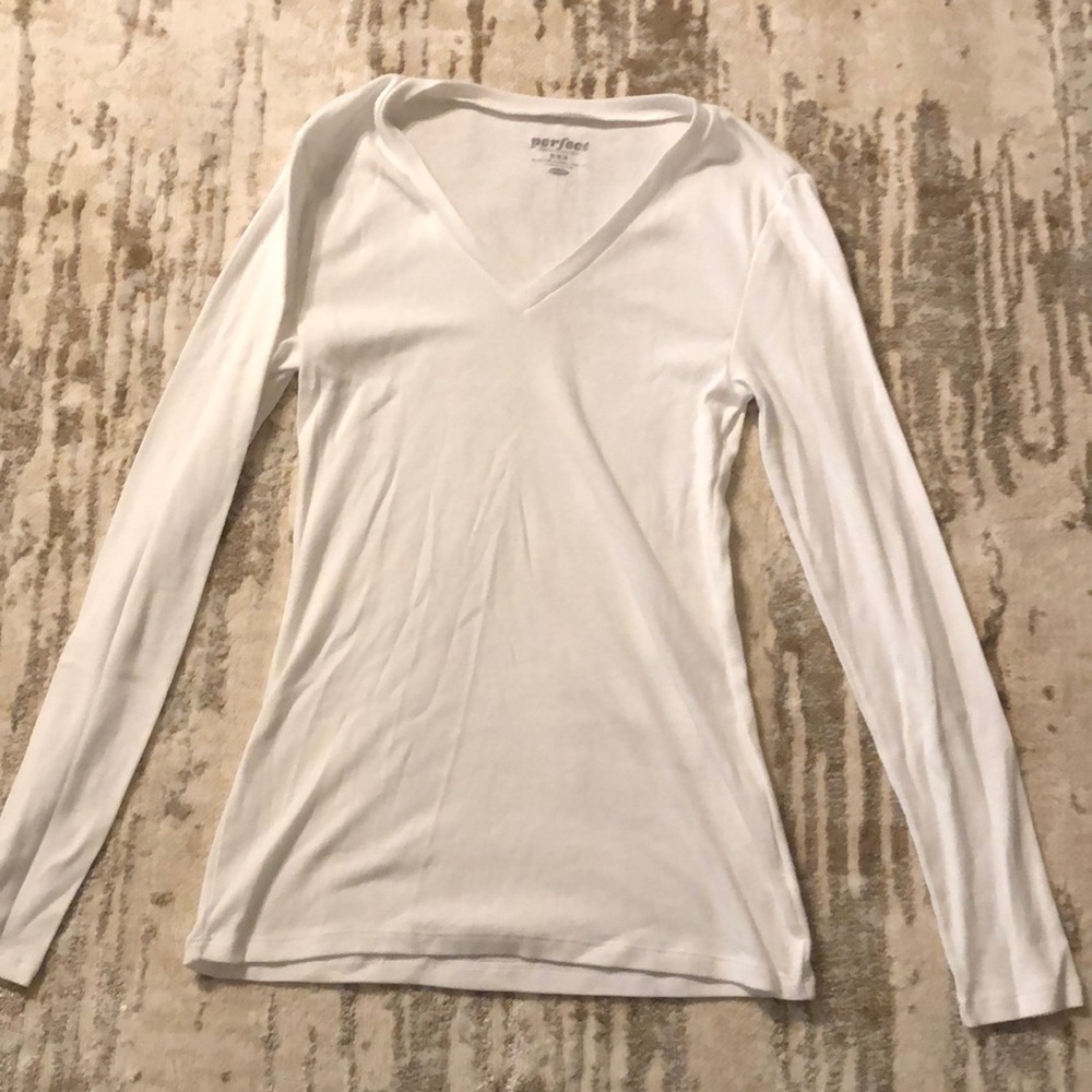 White plain long sleeve